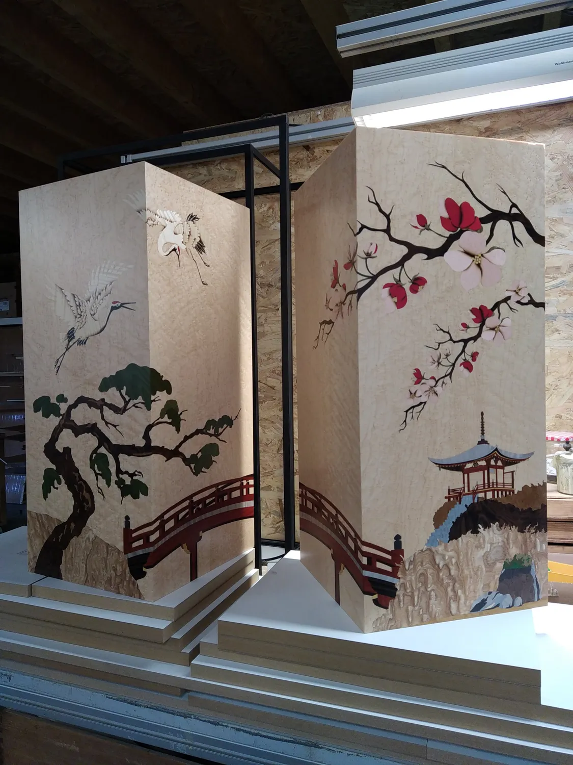 marqueterie en bois lanvollon