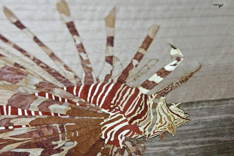 marqueterie en bois lanvollon